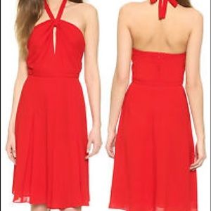 L’agence Crepe Halter Dress